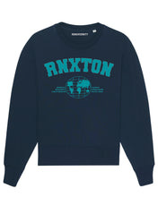Load image into Gallery viewer, FRENCH NAVY BLUE MESH RNXTON OVERSIZED SWEATER