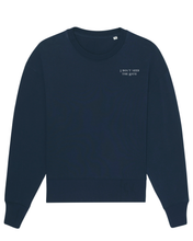 Load image into Gallery viewer, NAVY - RELAXED CREW NECK SWEATSHIRT