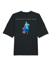 Load image into Gallery viewer, BLACK - OVERSIZED HIGH NECK T-SHIRT
