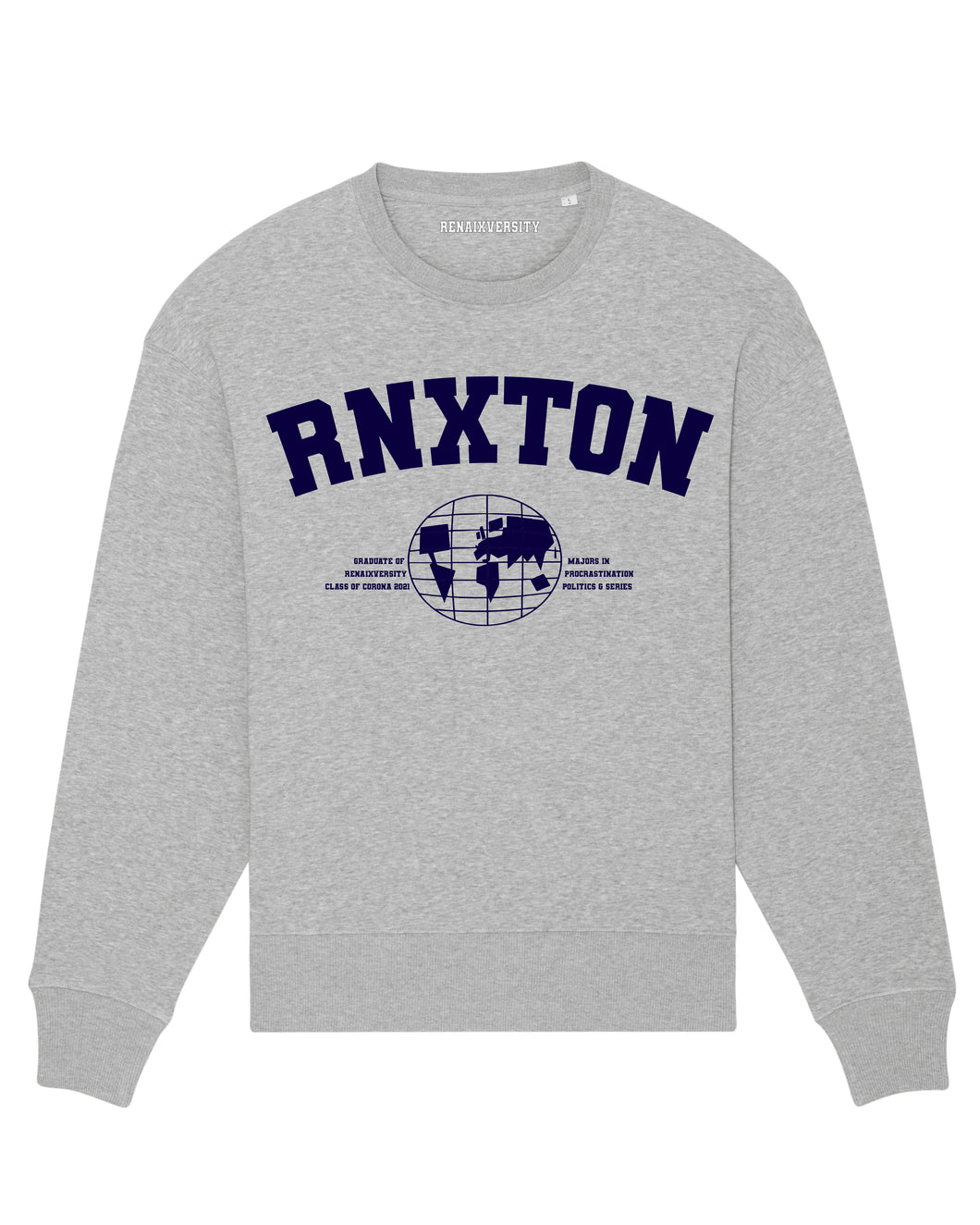 GREY & BLUE RNXTON OVERSIZED SWEATER