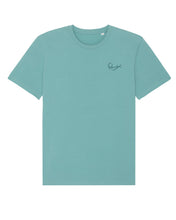 Load image into Gallery viewer, TEAL MONSTERA - STRAIGHT FIT T-SHIRT - RENAIX LOGO
