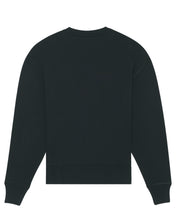 Load image into Gallery viewer, BLACK &amp; PRINT - RELAXED CREW NECK SWEATSHIRT
