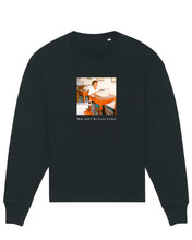 Load image into Gallery viewer, BLACK &amp; PRINT - RELAXED CREW NECK SWEATSHIRT
