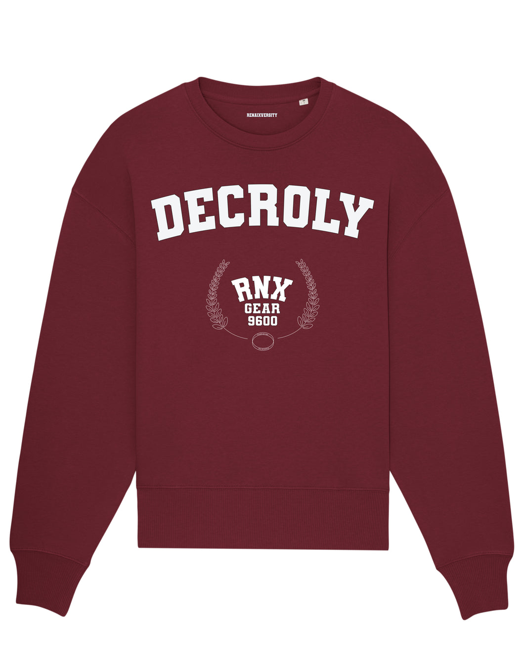 BURGUNDY DECROLY OVERSIZED SWEATER