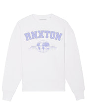 Load image into Gallery viewer, WHITE &amp; FLASH BLUE RNXTON OVERSIZED SWEATER
