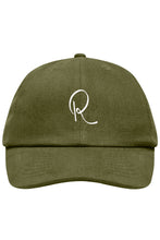 Load image into Gallery viewer, OLIVE GREEN - SNAPBACK CAP - R LOGO
